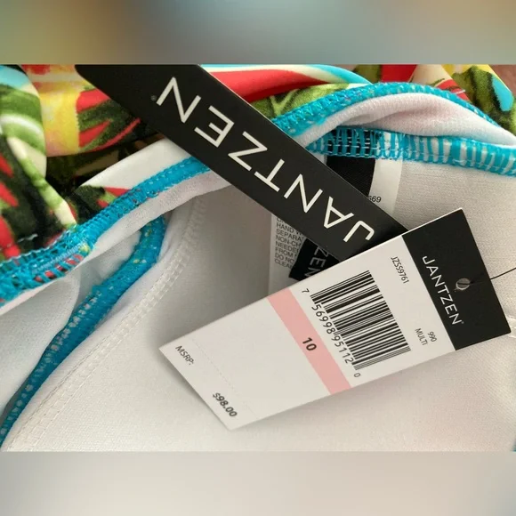 NWT ladies one piece tropical swimsuit by Jantzen - Picture 4 of 5